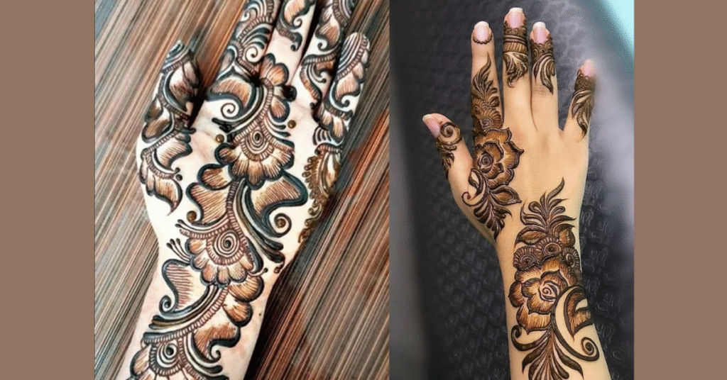 Latest Indian Bridal Mehandi Designs,फ़्लॉवर मेहंदी डिज़ाइन:,अरेबिक मेहंदी डिज़ाइन:,मोर डिज़ाइन:,दुल्हा-दुल्हन मेहंदी डिज़ाइन: Latest Indian Bridal Mehandi Designs