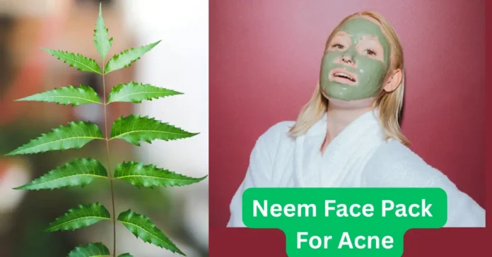 Neem Face Pack For Acne