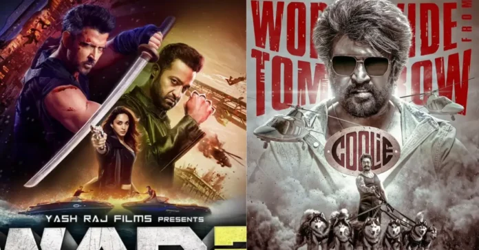 war2 vs coolie box office collection